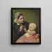 De vrouw van de kunstenaar en haar zoon Poul - Wilhelm Marstrand — ingelijst kunstwerk aan de muur
