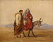 De Heilige Familie op de vlucht, schets - Wilhelm Marstrand — weergave van het kunstwerk