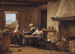 Vrouwen die in de keuken van een boerderij bij Olevano, Italië werken - Wilhelm Marstrand — weergave van het kunstwerk
