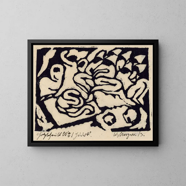 Flagellation - Wilhelm Morgner — ingelijst kunstwerk aan de muur