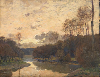 Wilhelm Nagel - Frhlingslandschaft in Abendstimmung.webp