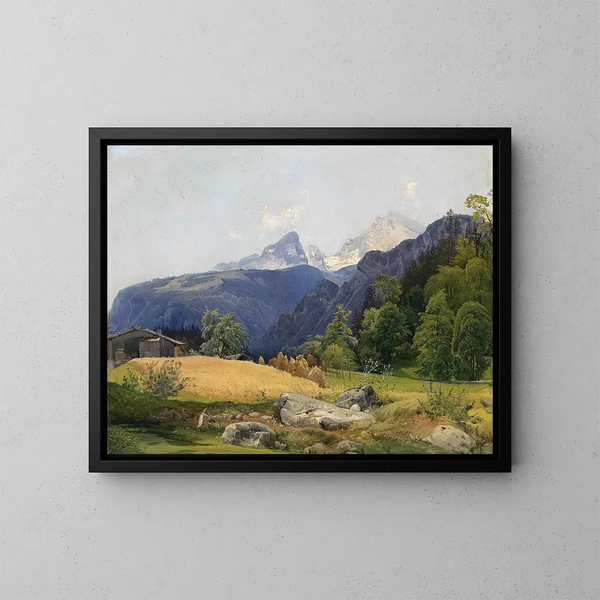 Motief van Unterstein - Wilhelm Steinfeld — ingelijst kunstwerk aan de muur