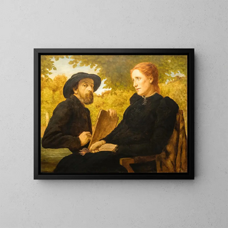 Wilhelm Steinhausen - SelfPortrait of the Painter with his Wife.webp