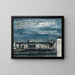 Night of the Moon at the Edge of the Wall in Graz - Wilhelm Thöny — framed artwork on a wall