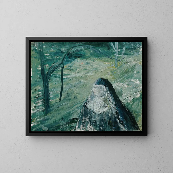 Nonne - Wilhelm Thöny — ingelijst kunstwerk aan de muur