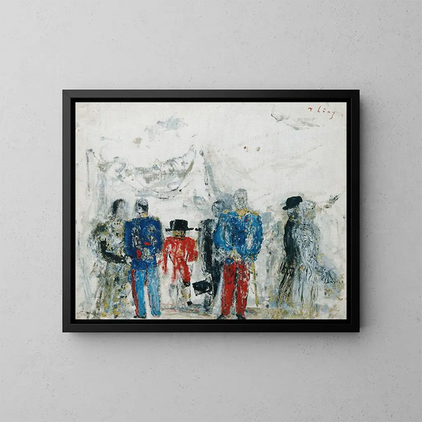 Pauze - Wilhelm Thöny — ingelijst kunstwerk aan de muur