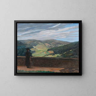 Wilhelm Trbner - Blick in den Odenwald.webp