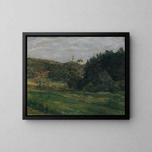 Château de Kronberg im Taunus - Wilhelm Trübner — ingelijst kunstwerk aan de muur