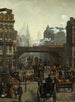 Ludgate Hill, Londen - Wilhelm Trübner — weergave van het kunstwerk