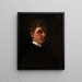 Zelfportret - Wilhelm Trübner — ingelijst kunstwerk aan de muur