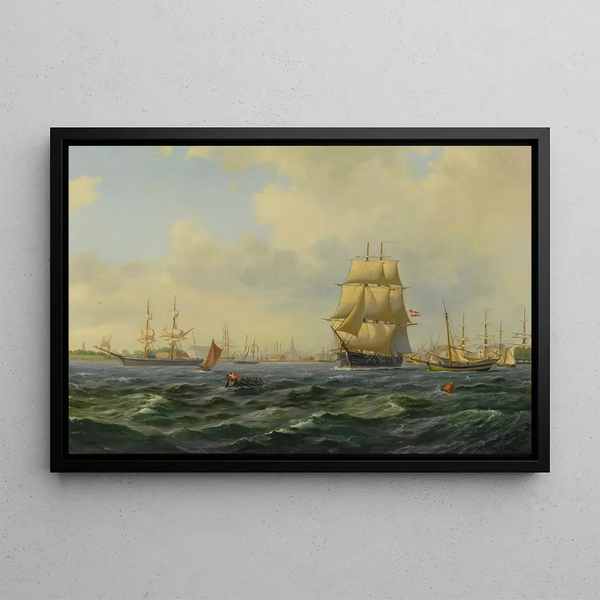 Wilhelm Victor Bille - Shipping At Copenhagen.webp