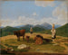 Op de bergweide - Wilhelm von Kobell — weergave van het kunstwerk