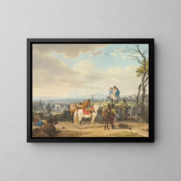 Oostenrijkse soldaten - Wilhelm von Kobell — ingelijst kunstwerk aan de muur