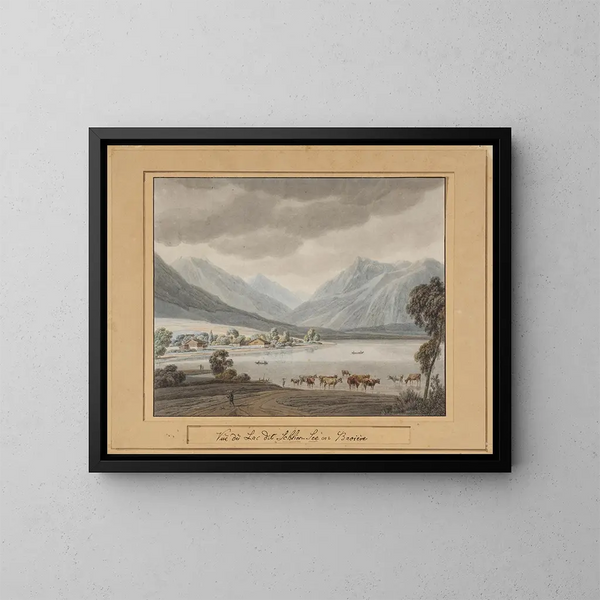 Schliersee - Wilhelm von Kobell — ingelijst kunstwerk aan de muur