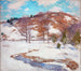 Sneeuw in de voorgebergten - Willard Leroy Metcalf — weergave van het kunstwerk