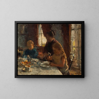 Willem Bastiaan Tholen - A family breakfast.webp