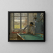 De biljartspeler - Willem Bastiaan Tholen — ingelijst kunstwerk aan de muur