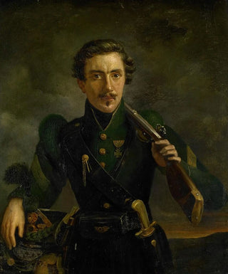 Willem Jodocus Mattheus Engelberts - Self Portrait in the Uniform of the Rifles.webp