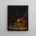 Keukeninterieur schilderij - Willem Kalf — ingelijst kunstwerk aan de muur