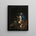 Natuurmoeite met pot van Chinese porselein - Willem Kalf — ingelijst kunstwerk aan de muur