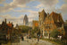 a Dutch street scene - Willem Koekkoek — artwork view