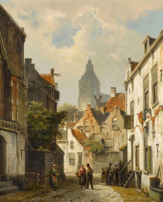 Willem Koekkoek - Street Scene.webp