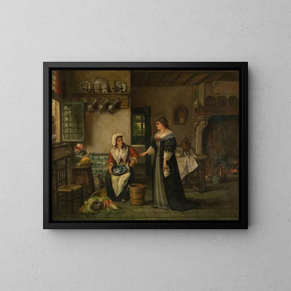 Keuken Schilderij - Willem Linnig — ingelijst kunstwerk aan de muur