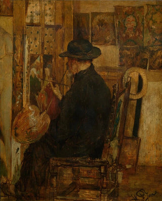 Willem Linnig the Younger - Willem Linnig I the Painters Father in his Studio.webp