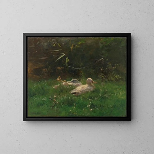 Eenden - Willem Maris — ingelijst kunstwerk aan de muur