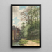 van het uitzicht langs de gracht bij Bezuidenhout in het bos van Den Haag - Willem Oppenoorth — ingelijst kunstwerk aan de muur