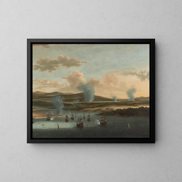Bataille de Medway - Willem Schellinks — ingelijst kunstwerk aan de muur