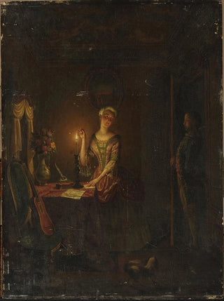 Willem Thans - Sealing a letter with wax.webp