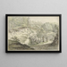 Landschap van duinen met houten brug - Willem Uppink — ingelijst kunstwerk aan de muur
