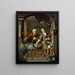 De groenteboer - Willem van Mieris — ingelijst kunstwerk aan de muur