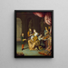 De luitspeler - Willem van Mieris — ingelijst kunstwerk aan de muur