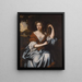 Portrait of a Lady - Willem Wissing — framed artwork on a wall