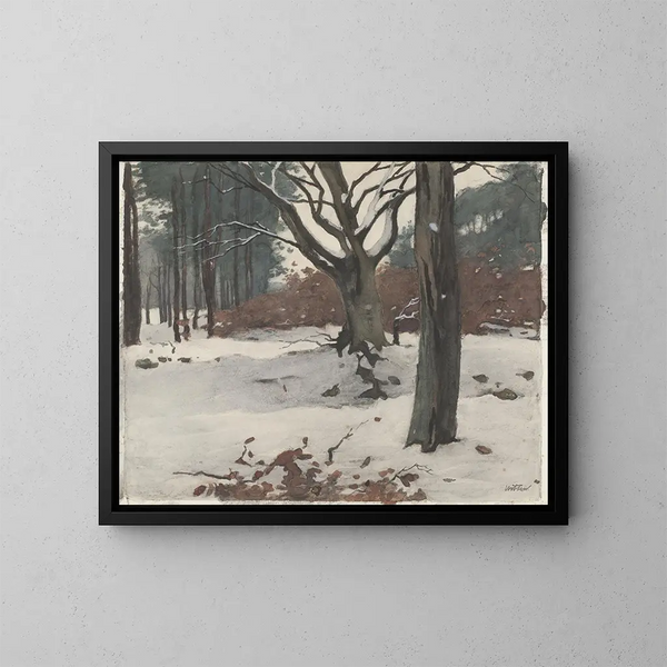 Bomen in de sneeuw - Willem Witsen — ingelijst kunstwerk aan de muur