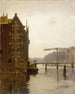 Warehouses on an Amsterdam canal at Uilenburg - Willem Witsen — artwork view