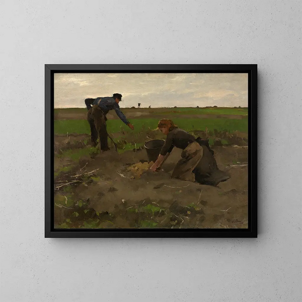 De aardappelrovers - Willem Witsen — ingelijst kunstwerk aan de muur