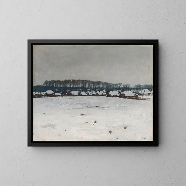Winterlandschap - Willem Witsen — ingelijst kunstwerk aan de muur