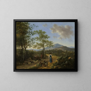 Willem de Heusch - Italian Landscape with Herdsmen.webp