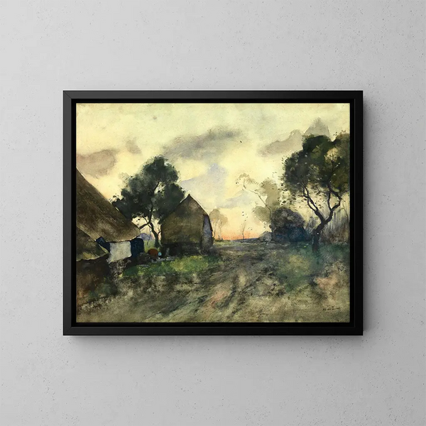 Avondstemming - Willem de Zwart — ingelijst kunstwerk aan de muur