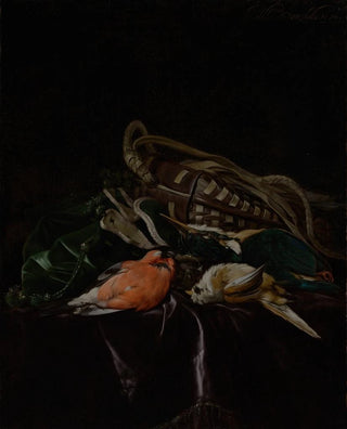 Willem van Aelst - Still Life with Dead Birds and Game Bag.webp