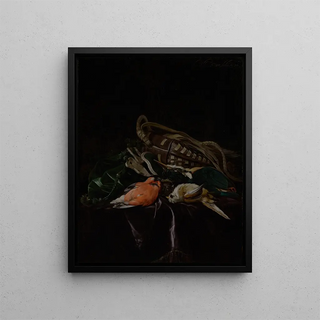 Willem van Aelst - Still Life with Dead Birds and Game Bag.webp