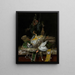 Nature morte aux perdrix - Willem van Aelst — framed artwork on a wall