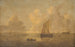 Maritiem landschap met een stad op de achtergrond - Willem van Diest — weergave van het kunstwerk
