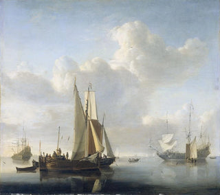 Willem van de Velde the Younger - Ships before the Coast.webp