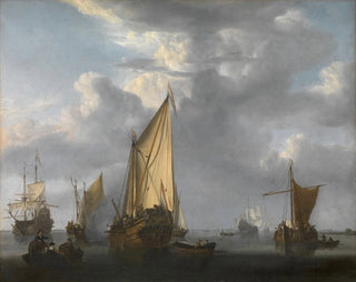 Willem van de Velde the Younger - The Canon Shot.webp