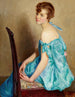 Vrouw in blauw - William Arber Brown Kirkpatrick — weergave van het kunstwerk