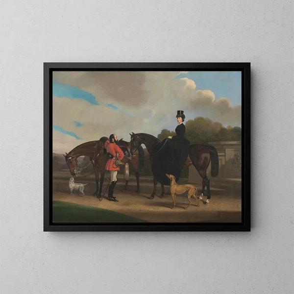 Lord en Lady Twemlow - William Barraud — ingelijst kunstwerk aan de muur